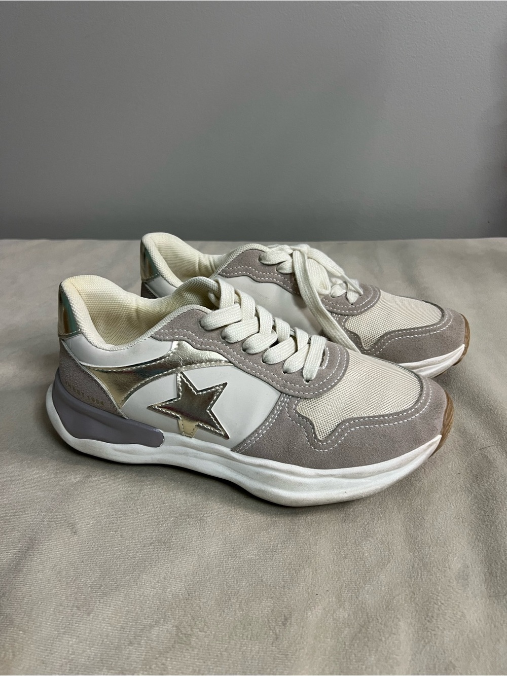 ⭐✨ Vintage Havana “Run” Star Sneakers Taupe Multi Women’s Size 7.5